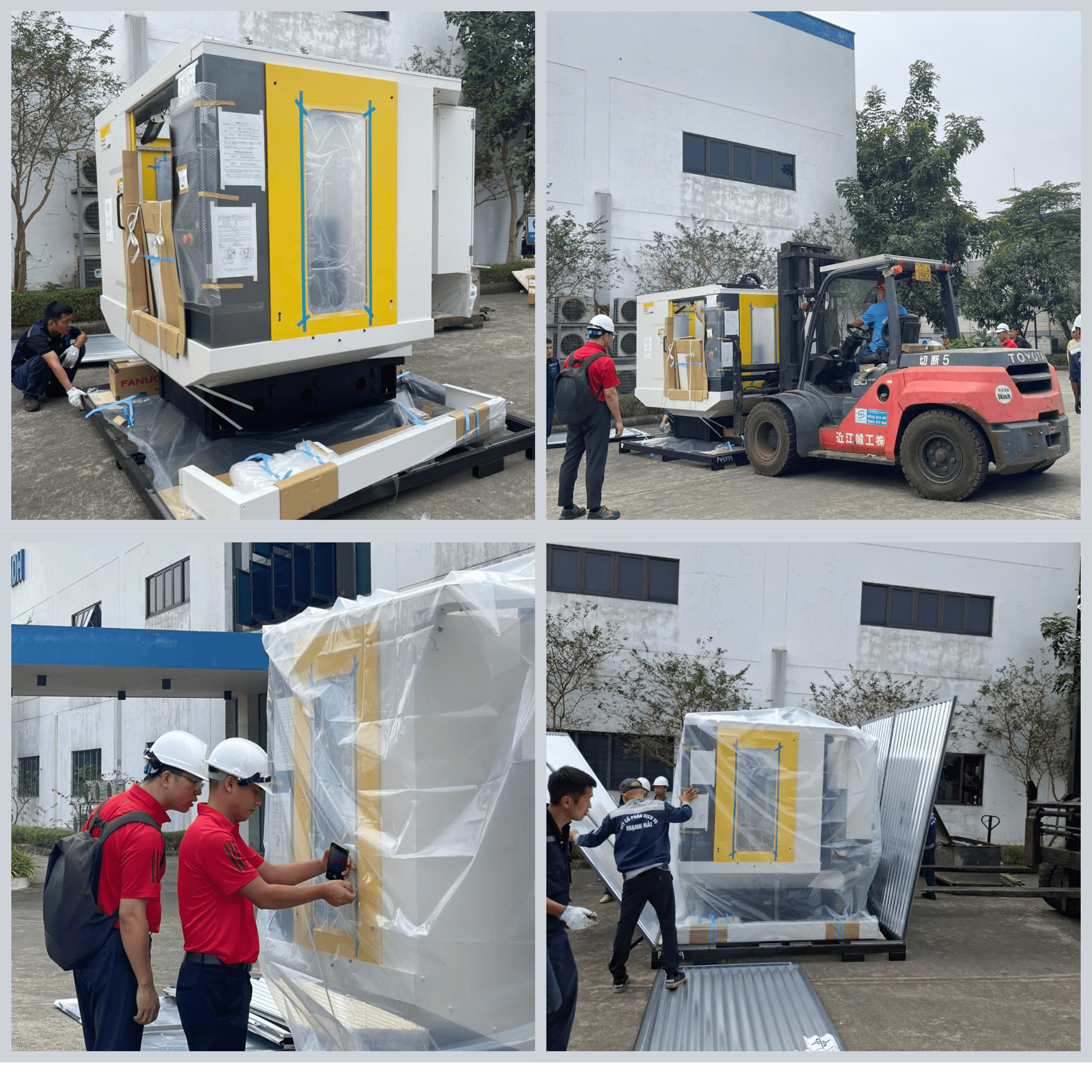 VISC bàn giao máy trung tâm gia công phay cho KDH Thái Nguyên